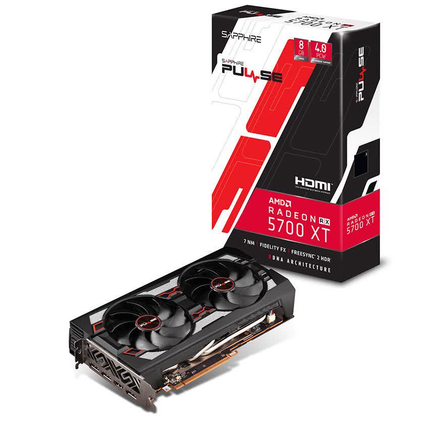 Card màn hình SAPPHIRE Pulse RX 5700 XT (8GB GDDR6, 256-bit, HDMI+DP)