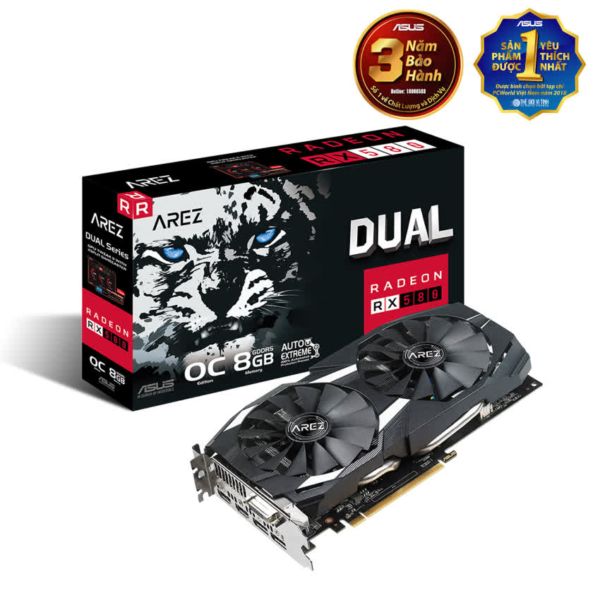 Vga Card ASUS Dual RX580 - O8G