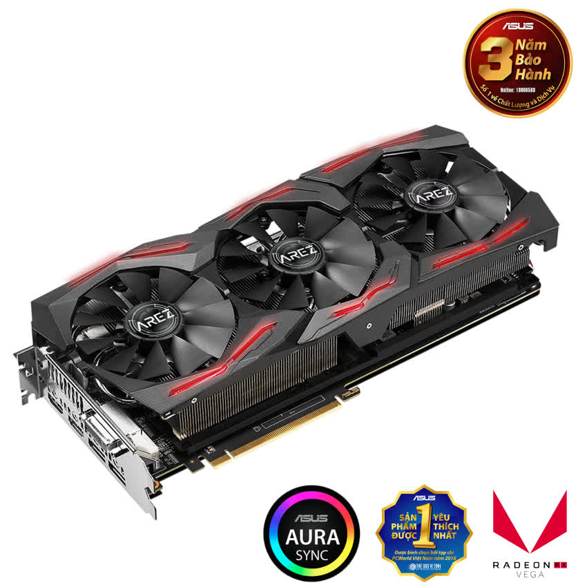 Vga Card ASUS ROG-STRIX-RXVEGA64-O8G-GAMING