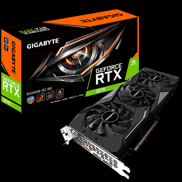 Vga Card Gigabyte RTX 2070 GAMING OC-8GC