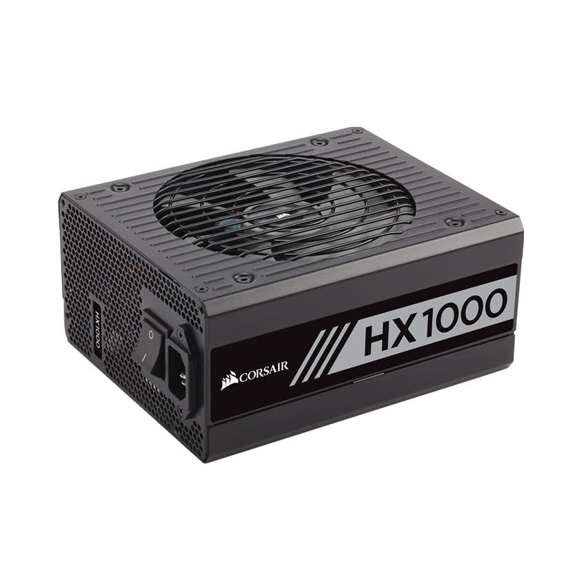 Nguồn Corsair HX1000 1000W (80 Platinum/Màu Đen/Full Modul)
