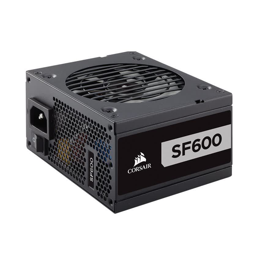 Nguồn Corsair SF Series SF600 600W (80 Plus Gold Certified High Performance SFX/Màu Đen)
