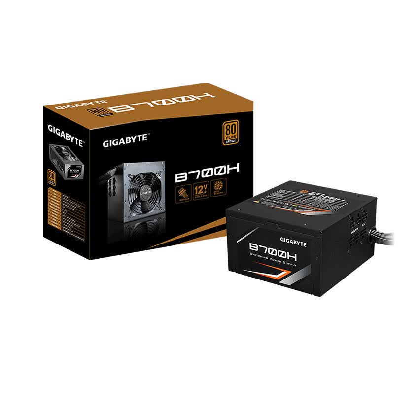 Nguồn Gigabyte B700H 700W Active PFC (80 Plus Bronze/Semi Modular/ATX/Màu Đen)