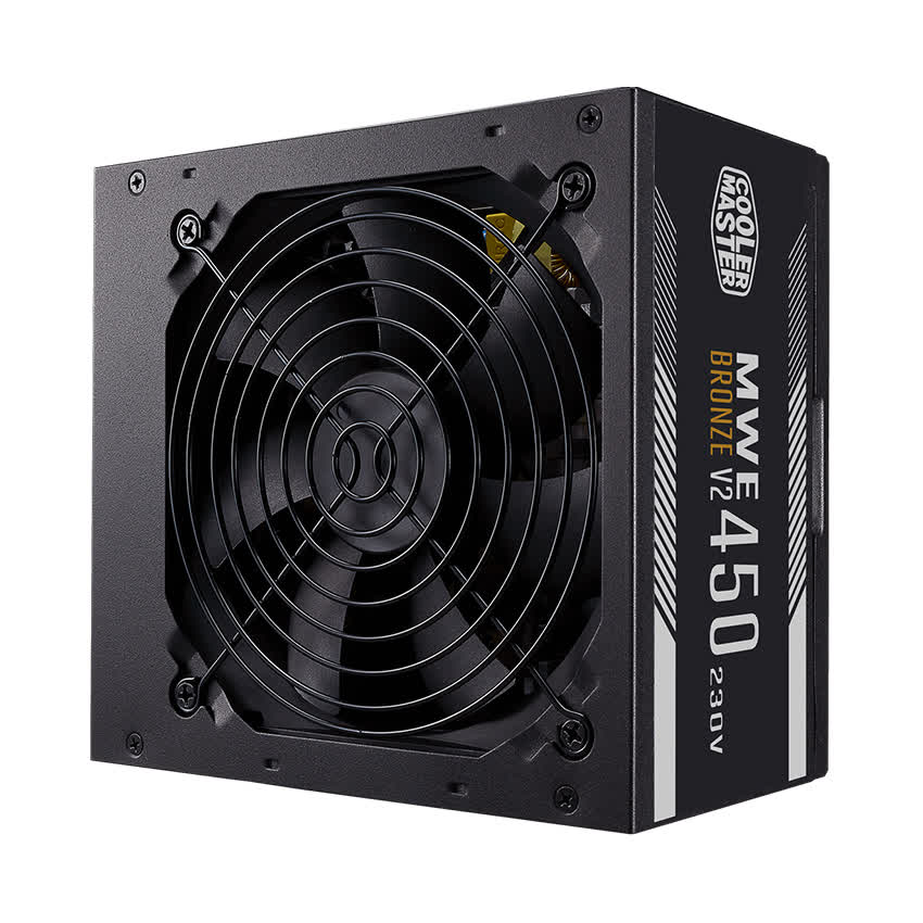 Nguồn máy tính Cooler Master MWE V2 230V 450 450W Plus Bronze  (80 Plus Bronze/Màu Đen) 