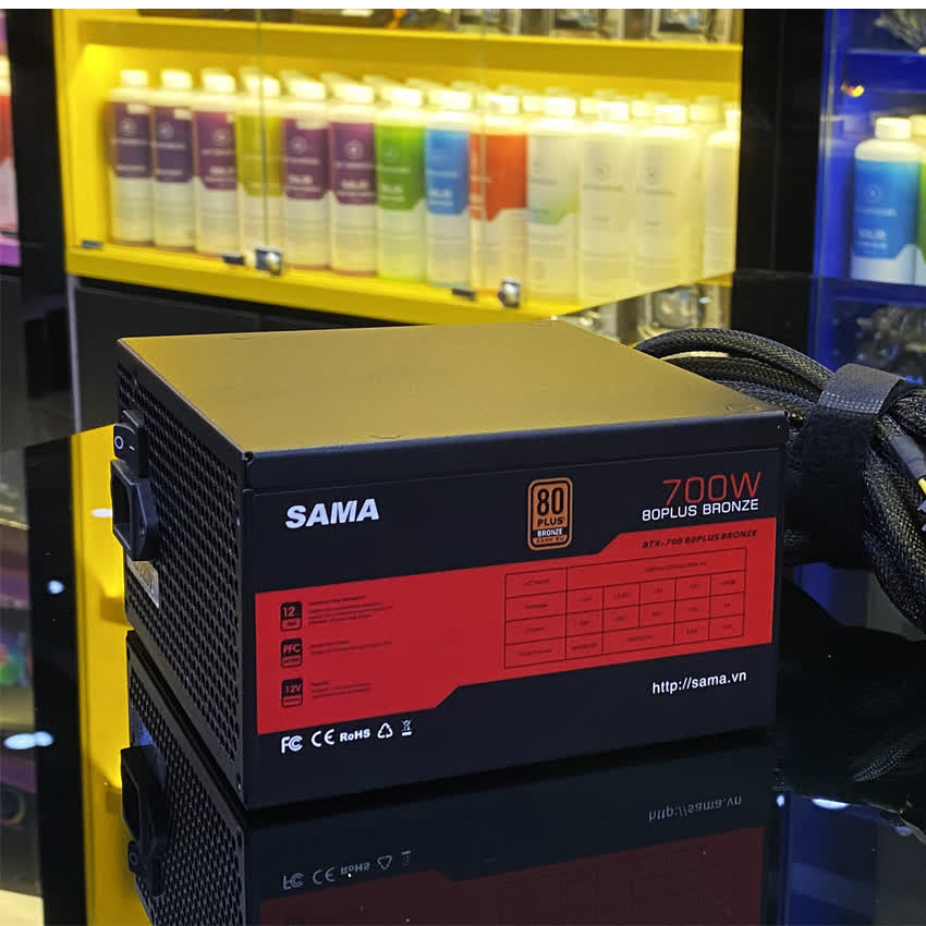 Nguồn SAMA BTX-700 700W ( 80 Plus Bronze/Màu Đen)