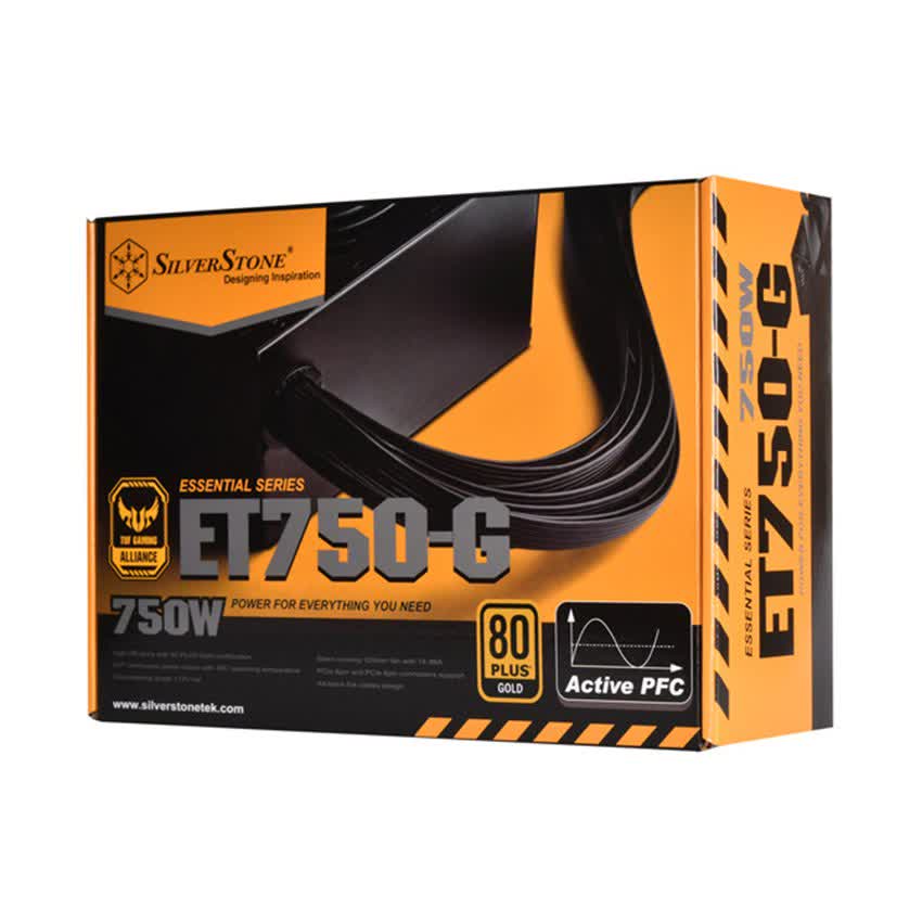 Nguồn SilverStone Essential Series/TUF Alliance SST ET750 G 750W (80 Plus Gold/Màu Đen)