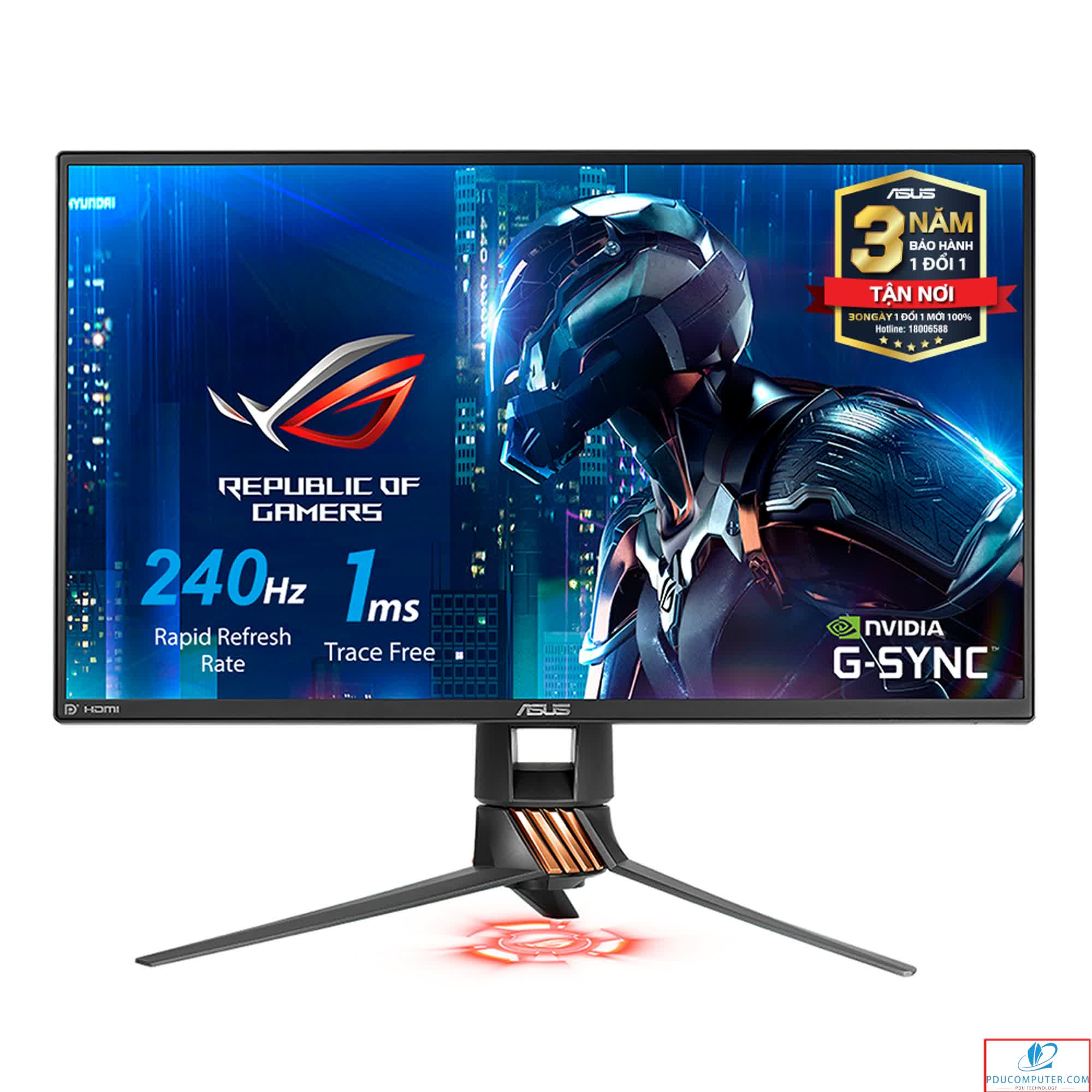 Màn hình Asus ROG Swift PG258Q (24.5 inch/FHD/240Hz/1ms/G-SYNC)