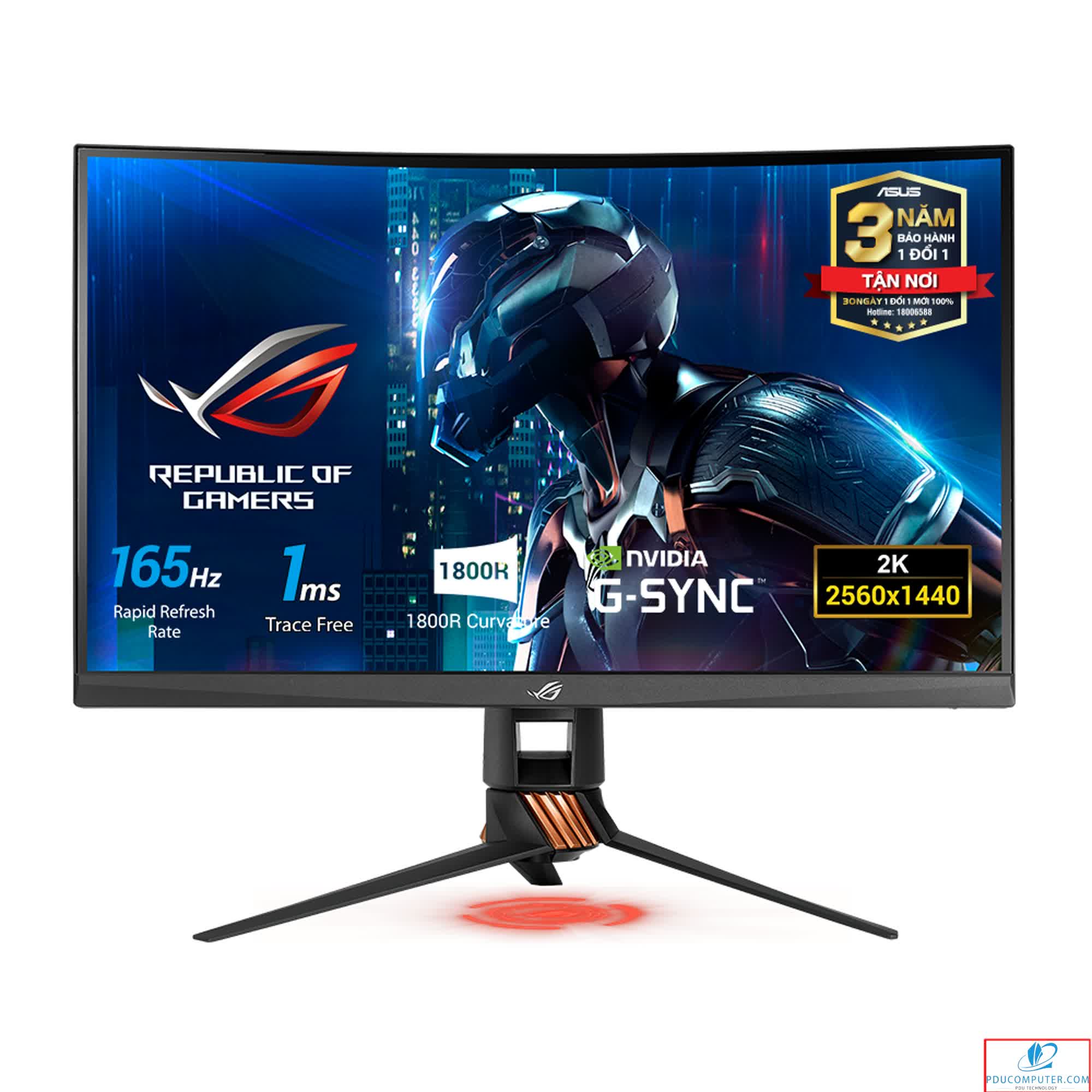 Màn hình Asus ROG Swift PG27VQ (27 inch/2K/165hz/1ms/G-SYNC/Aura Sync)