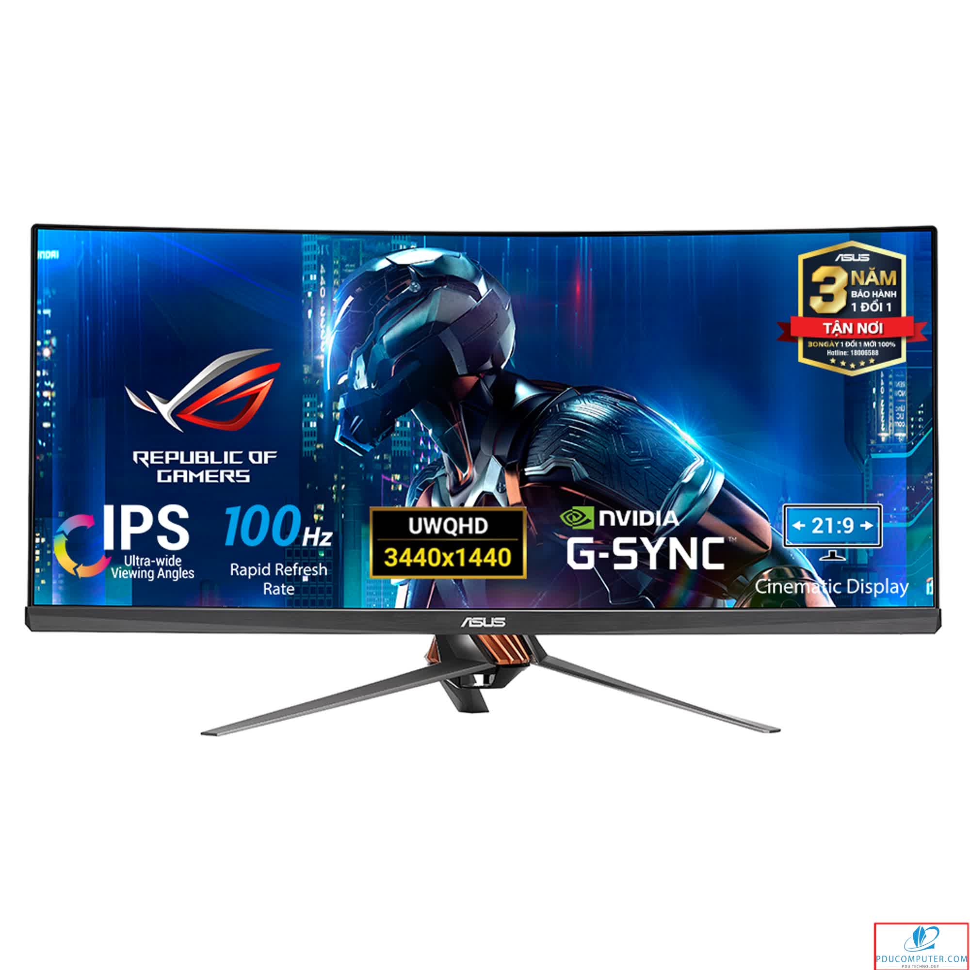 Màn hình Asus ROG Swift PG348Q (34 inch/2K/IPS/21:9/100Hz/4ms/G-SYNC/Màn hình cong)