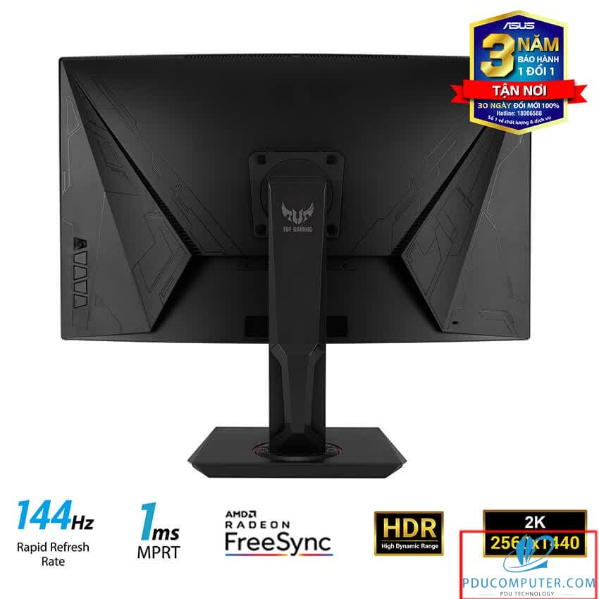 Màn hình Asus TUF VG32VQ (31.5 inch/QHD/144Hz/1ms/400cd/m²/DP+HDMI/HDR10/Free Syc/Màn hình cong)