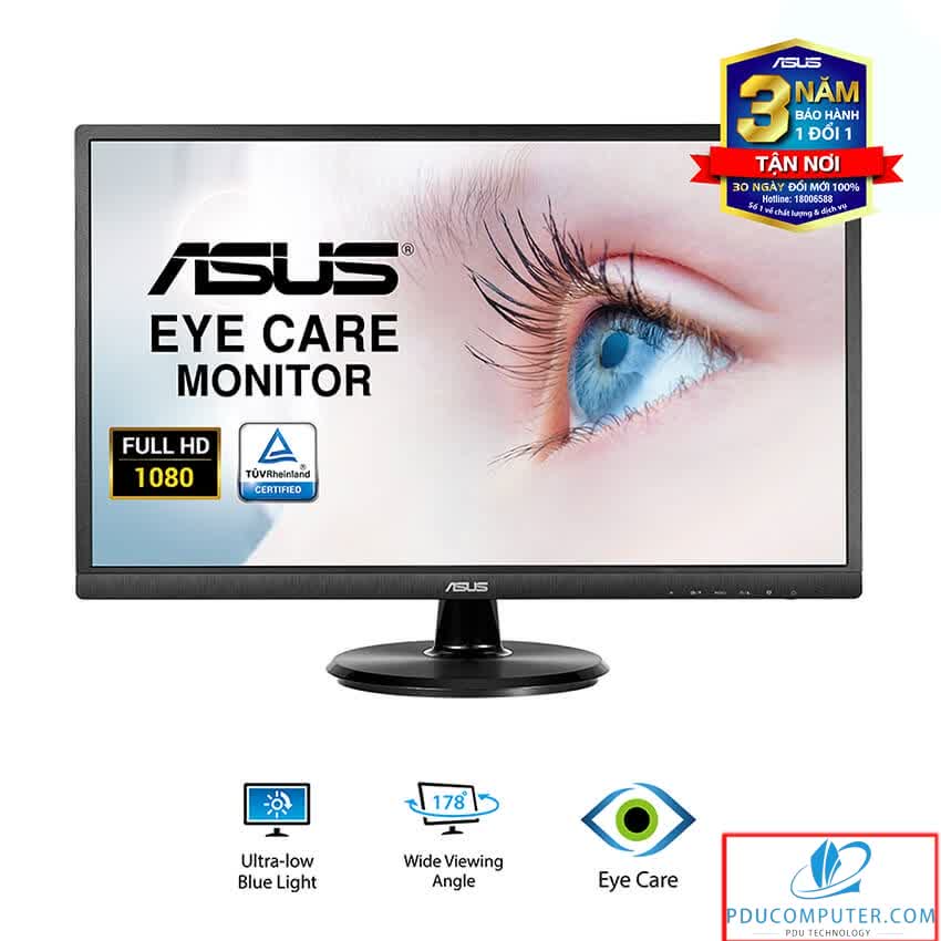 Màn hình Asus VA249HE (23.8 inch/FHD/VA/250cd/m²/HDMI+VGA/5ms)