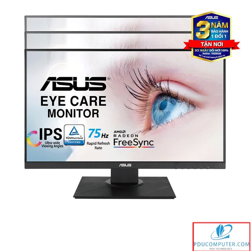Màn hình Asus VA24DQLB (23.8inch/FHD/IPS/75Hz/250nits/HDMI+DP+DSub)