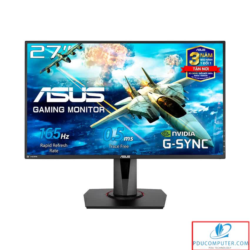 Màn hình Asus VG278QR (27 inch/FHD/TN/G-SYNC/165Hz/0.5ms/HDMI+DP+DVI/400cd/m²/G Sync)