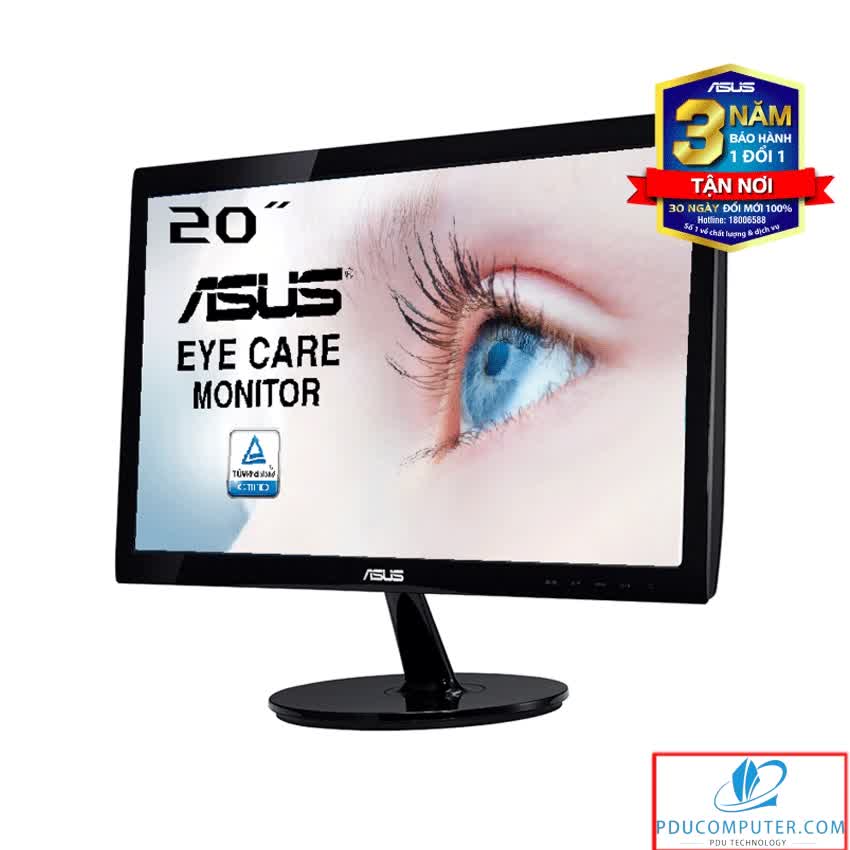 Màn hình Asus VS207DF-V (19.5 inch/HD/LED/200 cd/m²/VGA/60Hz/5ms)