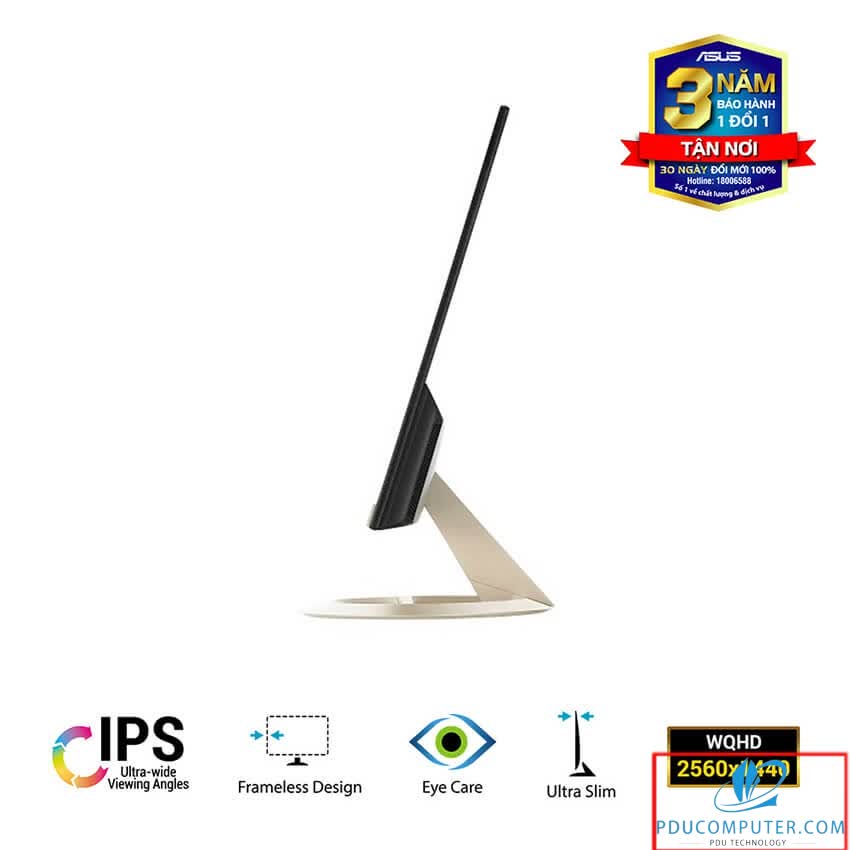 Màn hình Asus VZ27AQ (27 inch/2K/IPS/75Hz/5ms/400cd/m²/DP+HDMI+VGA)