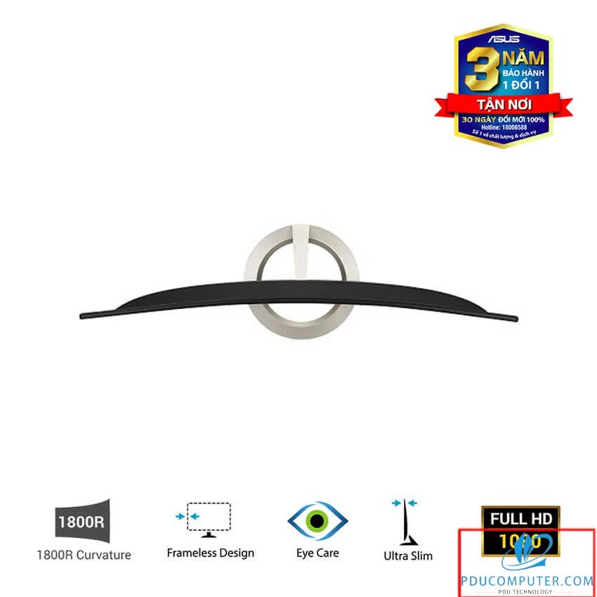 Màn hình Asus VZ27VQ (27 inch/FHD/IPS/250 cd/m²/DP+HDMI+VGA/60Hz/5 ms/Màn hình cong)