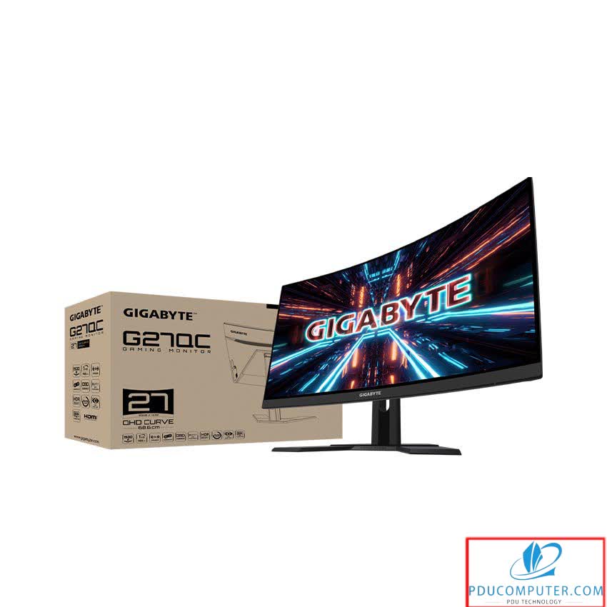 Màn hình Gigabyte G27QC (27 inch/2K/VA/165Hz/1ms/250 nits/HDMI+DP/Cong)