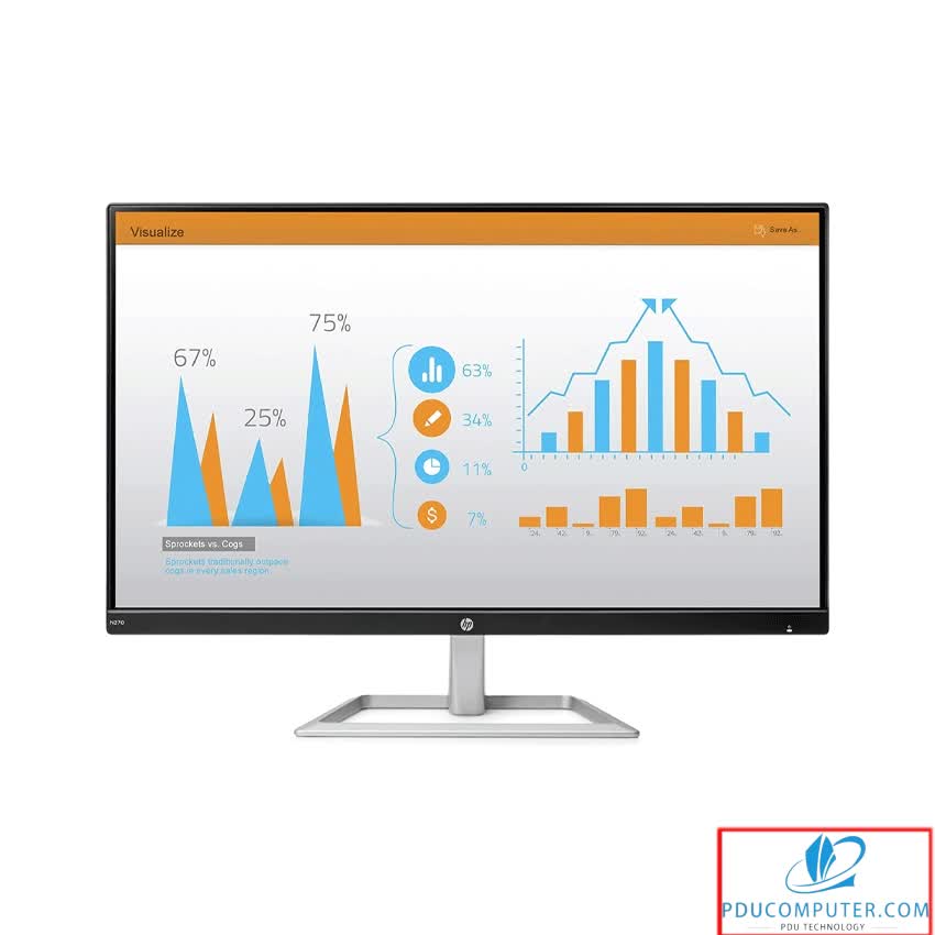 Màn hình HP N270 (27 inch/FHD/LED/IPS/250cd/m²/HDMI+VGA/60Hz/5ms)