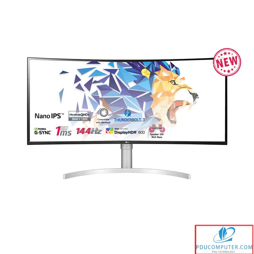 Màn hình LG 38WN95C-W (38inch/QHD+/NanoIPS/144hz/1ms/450nits/HDMI+DP+USB-C+Audio/GSync/Cong)