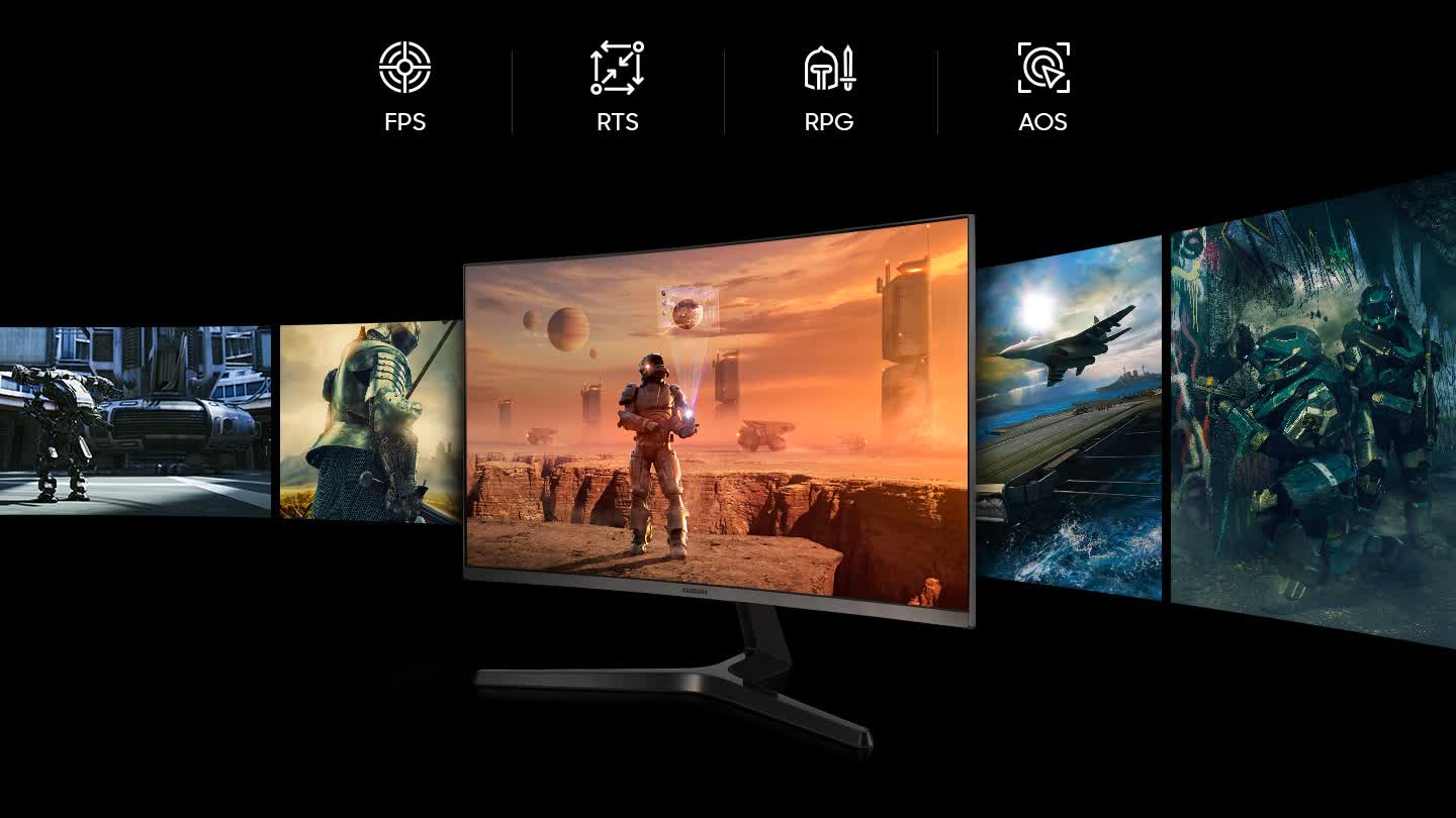 Màn hình Samsung C32JG50QEEXXV (32 inch/2K/VA/350cd/m²/DP+HDMI/144Hz/1ms/Màn hình cong)