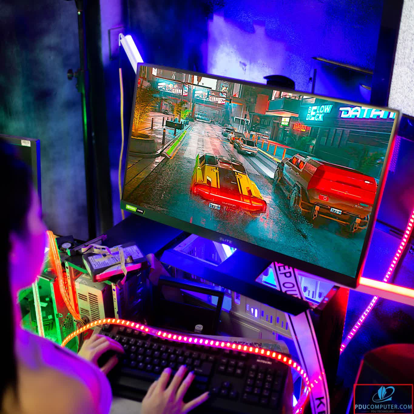 Màn hình Viewsonic Elite XG270Q (27inch/QHD/IPS/165Hz/1ms/400nits/HDMI+DP+USB Type-B+USB Type-A+Audio/GSync)