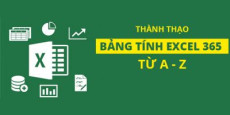 Thành thạo bảng tính Excel 365 từ A - Z
