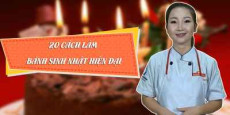 20 cách làm bánh sinh nhật hiện đại
