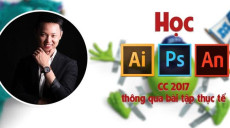 Học Illustrator, photoshop và animate cc 2017 thông qua bài tập thực tế