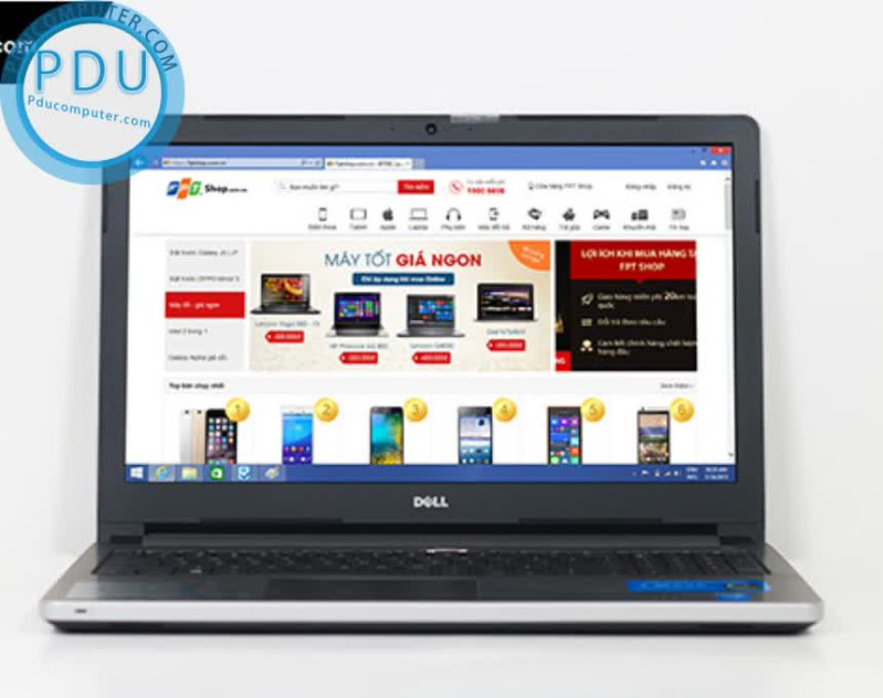 Nội quan Dell Inspiron 5558| i5-5200U | RAM 4 GB |HDD 500GB | 15.6” HD | VGA NVIDIA GeForce 920M 2GB