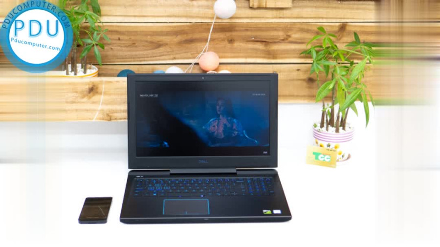 ngoài hình Laptop Dell G7 7588 Core i5-8300H, RAM 8GB, HDD 1TB + SSD 128GB , VGA 4GB NVIDIA GTX 1050Ti, 15.6 inch FHD IPS
