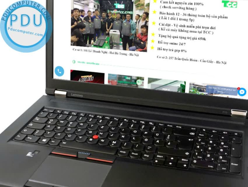 ngoài hình Laptop Cũ Lenovo ThinkPad P70 i7-6820HQ| RAM 16GB| SSD 512GB|15.6″| Quadro M3000M