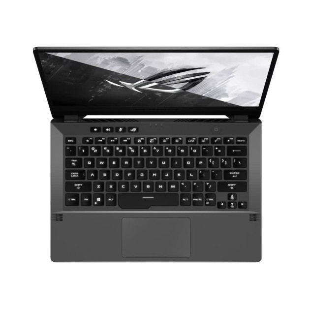 ngoài hình Laptop Asus Gaming ROG Zephyrus GA401II-HE154T (R7 4800HS/16GB RAM/512GB SSD/14 FHD/GTX 1650Ti 4GB/Win10/Túi/Xám)