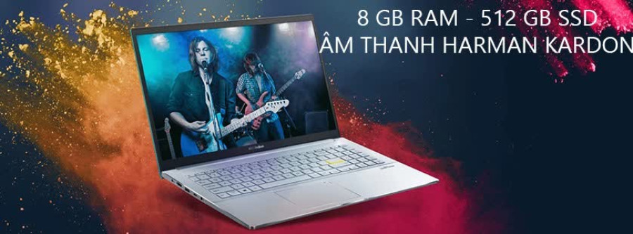 ngoài hình Laptop Asus VivoBook S533EA-BQ018T (i5 1135G7/8GB RAM/512GB SSD/15.6 FHD/Win10/Đen)