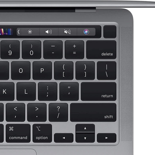 Nội quan Apple Macbook Pro 13 Touchbar (MYD92SA/A) (Apple M1/8GB RAM/512GB SSD/13.3 inch IPS/Mac OS/Xám) (NEW)
