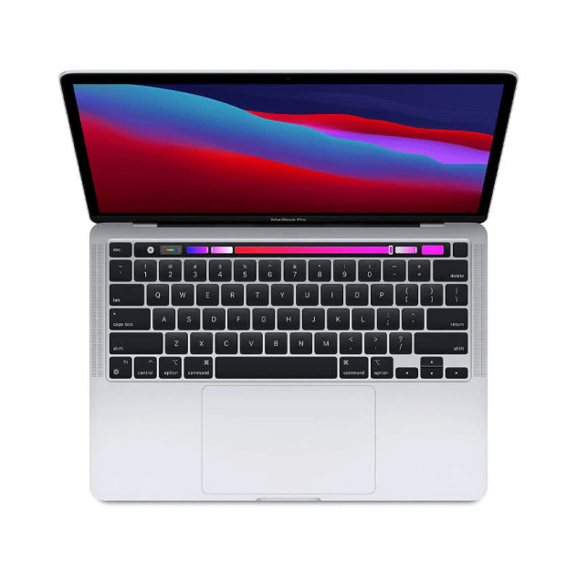 ngoài hình Apple Macbook Pro 13 Touchbar (MYDA2SA/A) (Apple M1/8GB RAM/256GB SSD/13.3 inch IPS/Mac OS/Bạc) (NEW)
