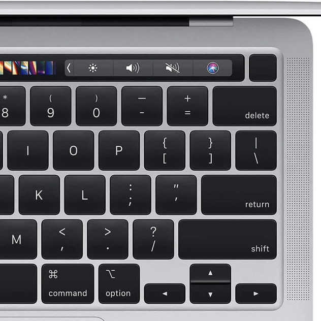 Nội quan Apple Macbook Pro 13 Touchbar (MYDC2SA/A) (Apple M1/8GB RAM/512GB SSD/13.3 inch IPS/Mac OS/Bạc) (NEW)