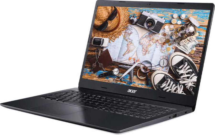 ngoài hình Laptop Acer Aspire 3 A315-54K-36X5 (NX.HEESV.00D) (i3 8130U/4GBRAM/256GB SSD/15.6 inch FHD/Win10/Đen)