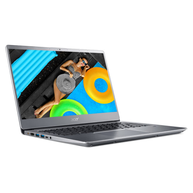 ngoài hình Laptop Acer Swift 3 SF314-58-39BZ (NX.HPMSV.007) (i3 10110U 8GB RAM/512GB SSD/14.0FHD IPS/Win10/Bạc)