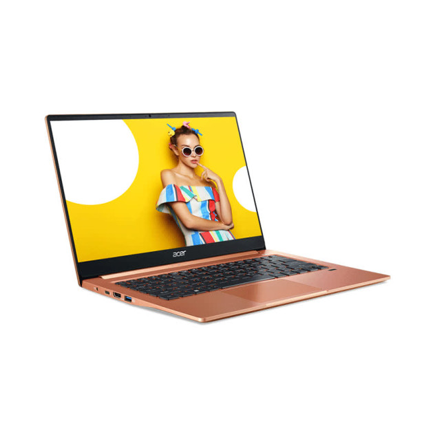 ngoài hình Laptop Acer Swift 3 SF314-59-5178 (NX.A0RSV.001) (i5-1135G7/8GB RAM/512GB SSD/14.0 inch FHD IPS/Win10/Vàng Hồng)