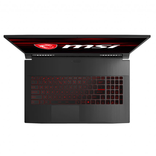 ngoài hình Laptop MSI Gaming GF75 Thin 10SCXR (038VN) (i7 10750H/ 8GB RAM/512GB SSD/GTX 1650 4G/17.3 inch FHD 120Hz/Win 10)