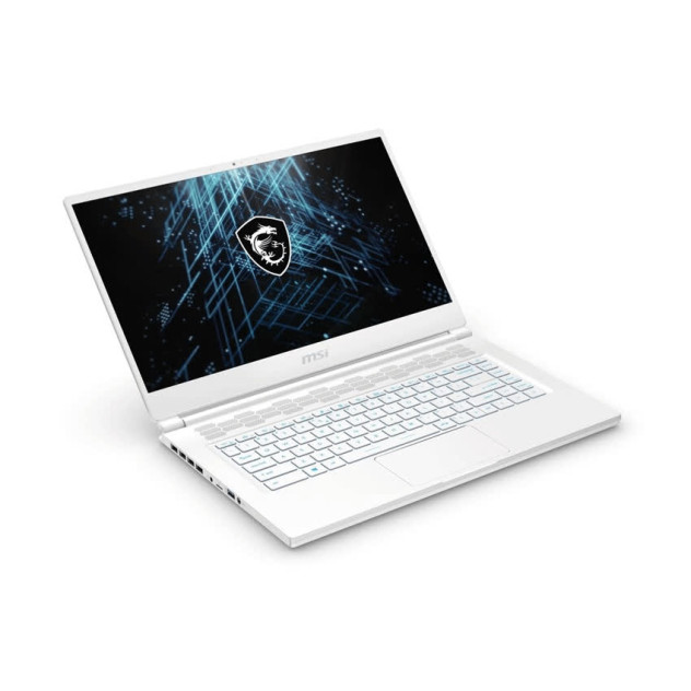 ngoài hình Laptop MSI Gaming Stealth 15M A11SDK (060VN) (i7-1185G7/16GB RAM/512GB SSD/GTX1660Ti 6G MaxQ/15.6 inch FHD/Win 10/Trắng) (2020)