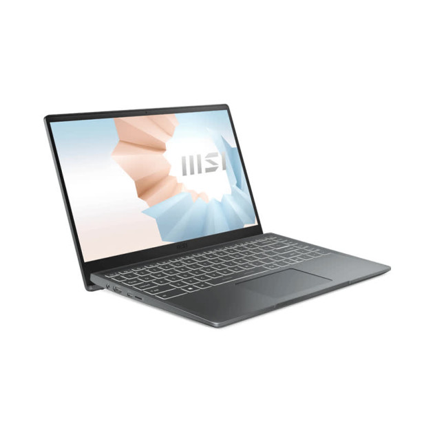 ngoài hình Laptop MSI Modern 14 B11M-073VN (i7 1165G7/8GB RAM/512GB SSD/14.0inch FHD/ Win10/Xám) (2020)
