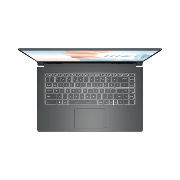 ngoài hình Laptop MSI Modern 15 A11M (200VN) (i5-1135G7/8GB RAM/512GB SSD/15.6 inch FHD/Win 10/Xám)