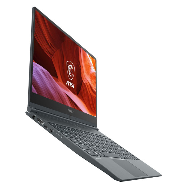 ngoài hình Laptop MSI Prestige 14 A10RAS 220VN (i7 10510U/16GB RAM/512GB SSD/14.0 inch FHD/ MX 330 2G//Win10/Xám)