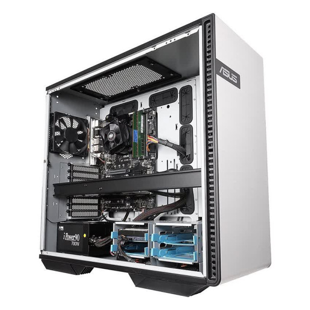 Nội quan PC Asus Gaming Station GS30 (i9-9900/64GB RAM (16*4)/256GB SSD+2TB HDD/RTX2080/K+M/Win 10 Pro) (GS30-9900003B)