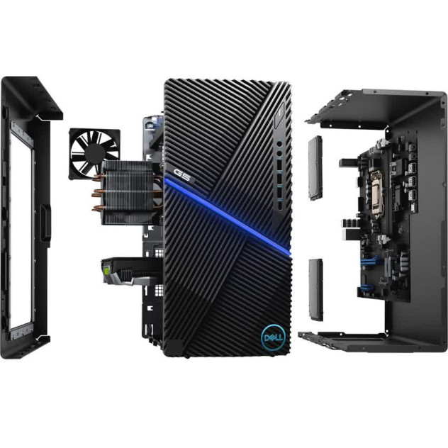 giới thiệu tổng quan PC Dell G5 5000 (i5-10400F/16GB RAM/256GB SSD+1TB HDD/GTX1660S/WL+BT/K+M/Win 10) (70226491)
