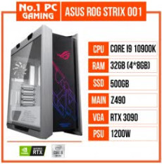 PC GAMING ASUS ROG STRIX 001 (I9 10900K/Z490/32GB RAM/500GB SSD/RTX 3080/1200W/AIO ASUS RYUJIN)