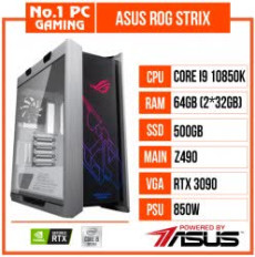 PC GAMING ASUS ROG STRIX (I9 10850K/Z490/64GB RAM/500GB SSD/RTX 3090/850W/RGB)