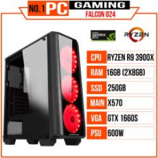 PC GAMING FALCON 024 (R9 3900X/X570/16GB RAM/250GB SSD/GTX 1660 Super/600W/TẢN XM WPRO/RGB)