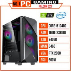 PC GAMING FALCON 027 (I5 10400/B460/16GB RAM/240GB SSD/RTX 2060/600W/Tản Cooling SE234/RGB)